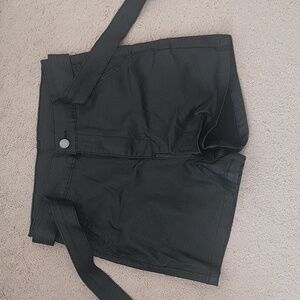 Faux Leather Shorts